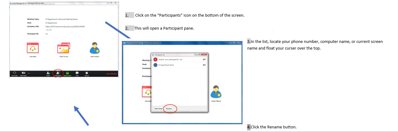 Renaming Yourself in Zoom